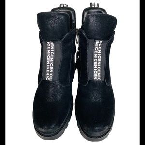 t.taccardi Black Leather Women's Shoe Size US 9, UK Size 7, EU 40